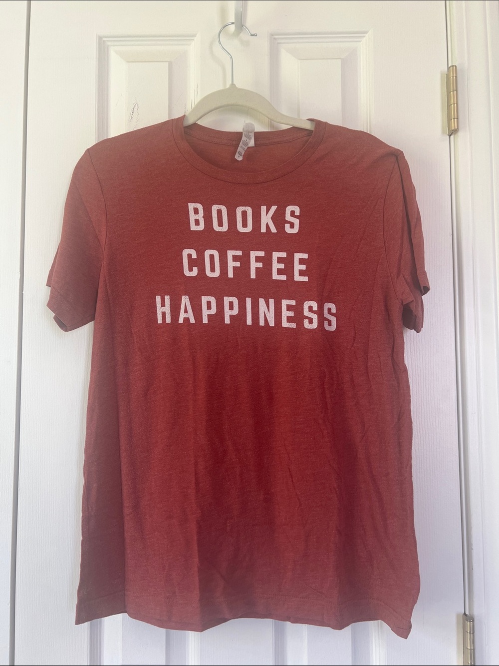 Bella Canvas Marled Rust Red Crewneck Tee